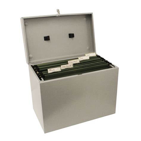 metal filing box tesco|metal box for documents.